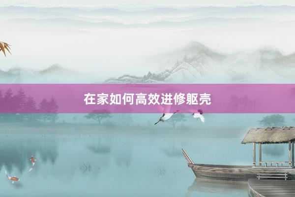 在家如何高效进修躯壳